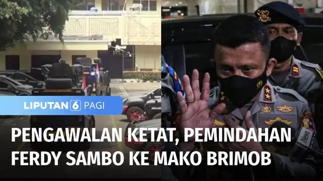 Tim Inspektorat Khusus Polri, malam tadi memindahkan Irjen Pol Ferdy Sambo ke Mako Brimob di Kelapa Dua, Depok, Jawa Barat. Irjen Ferdy Sambo diduga melakukan pelanggaran, yakni ketidakprofesionalan dalam olah TKP, atas kasus meninggalnya Brigadir Jo...