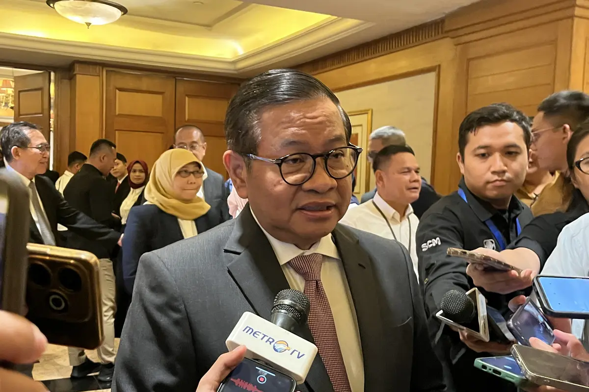 Gubernur DKI Jakarta Pramono Anung di Hotel Arya Duta, Jakarta Pusat, Senin (19/1/2026).