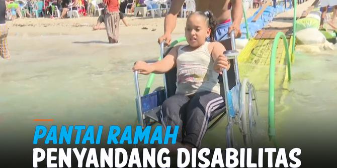 VIDEO: Bergembira di Pantai Ramah Penyandang Disabilitas di Mesir