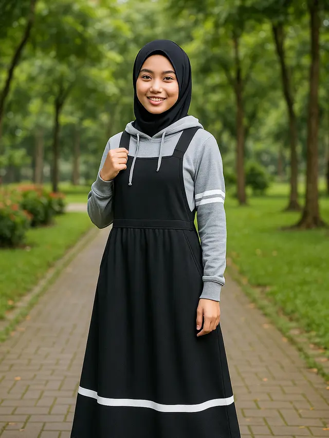 Gamis Overall Sporty (Creted by AI)