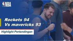 Eric Gordon skor 26 saat Rockets mendapatkan kemenangan atas Mavericks, 94-93.