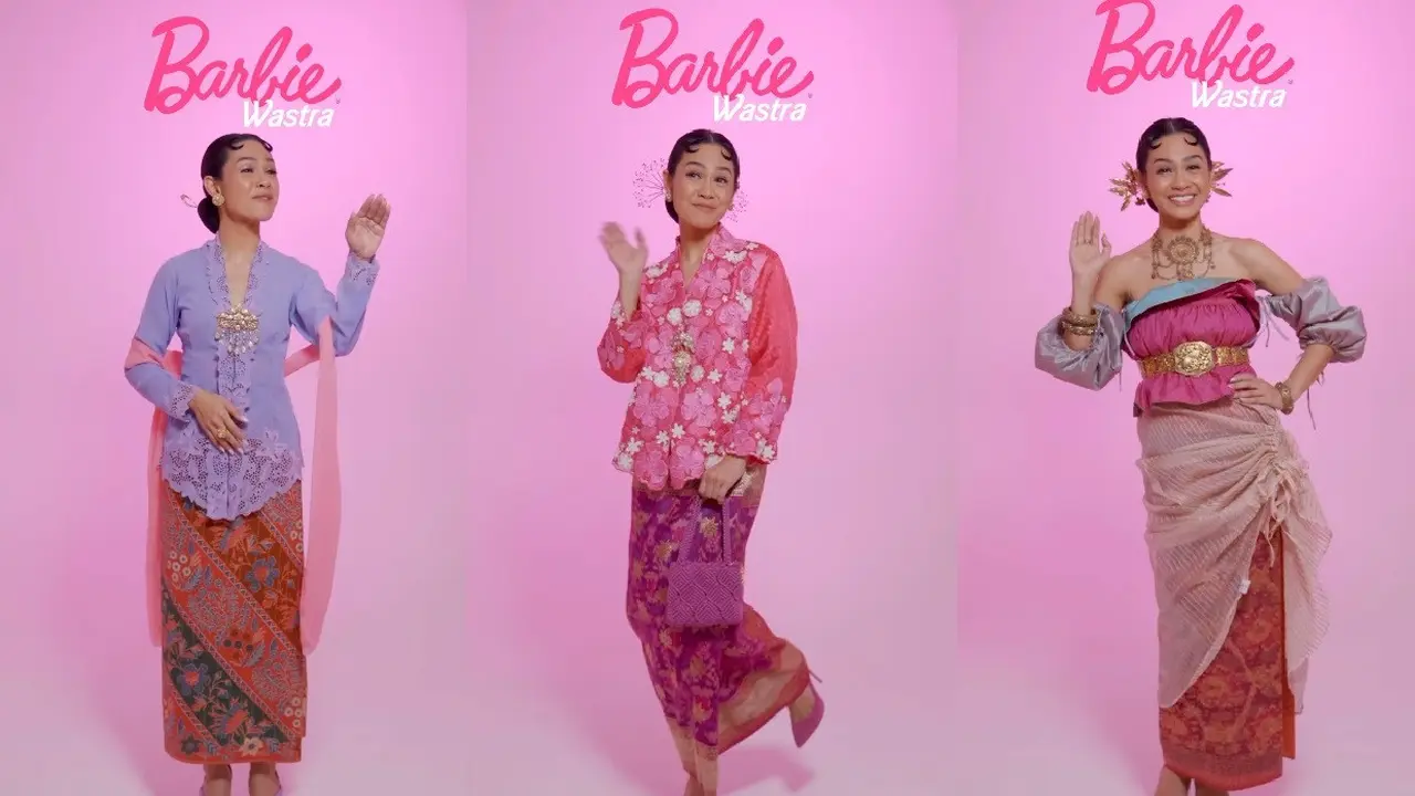 6 Gaya Andien Jadi Barbie dengan Balutan Kain Nusantara, Curi Perhatian