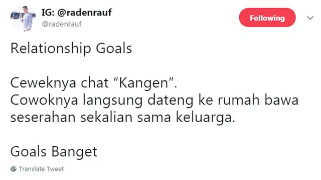 Imajinasi mengenai relationship goals sering dicurahkan melalui media sosial untuk sekadar berbagi.