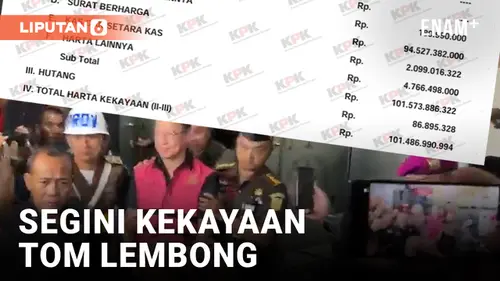 VIDEO: Jadi Tersangka, Berapa Kekayaan Tom Lembong?