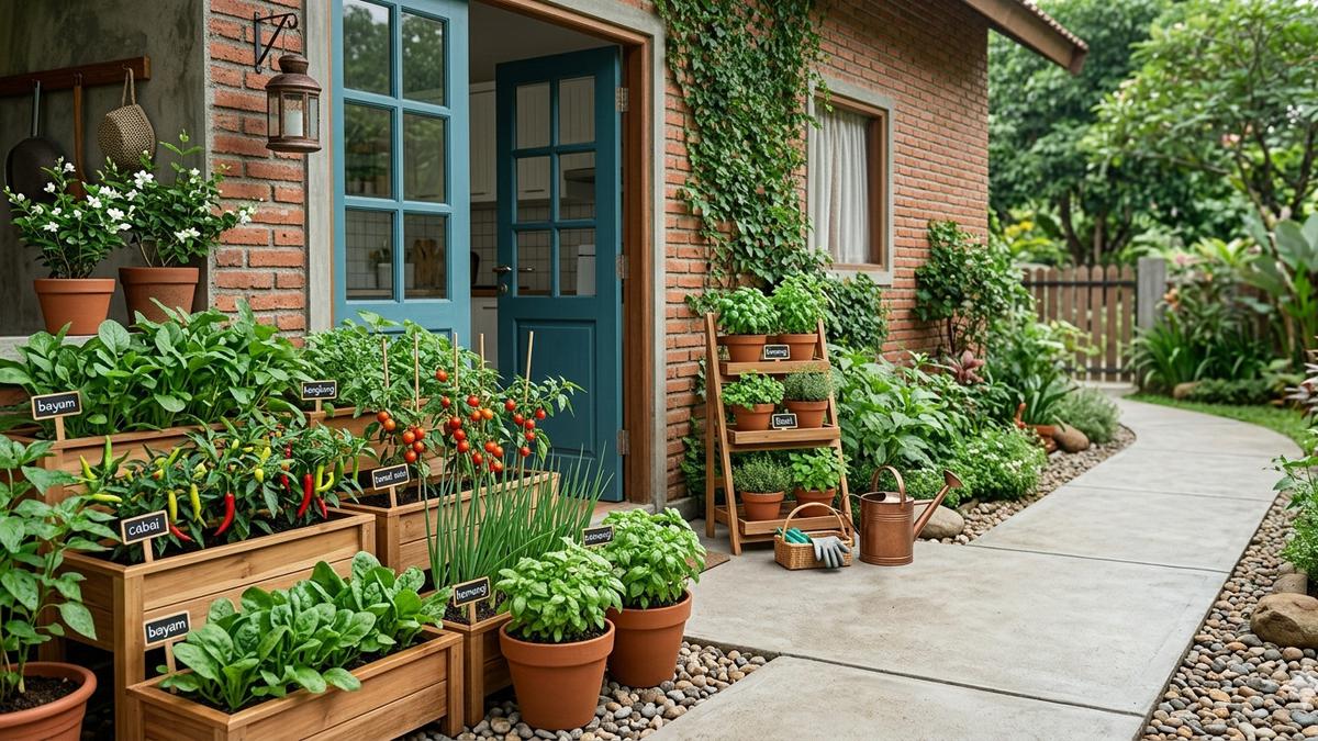 6 Ide Kebun Sayur untuk Ibu Rumah Tangga Usia 50-an: Praktis, Rapi, dan Menghasilkan Panen Segar