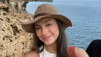 Mengenakan topi yang ngetren bernama hatch, wanita blasteran Belanda-Minang ini terlihat cantik menawan. Caitlin Halderman yang dikenal berambut pajang seketika match dengan topi koboi cokelat tua ini. (Liputan6.com/IG/@caitlinhalderman)