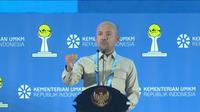 Ketua Umum BPP HIPMI, Akbar Himawan Buchari  dalam Peringatan Hari Kewirausahaan Nasional, di Gedung SMESCO, Jakarta, Selasa (10/6/2025).