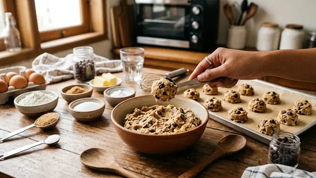 Resep Scoopable Cookies Takaran Sendok/AI Generated