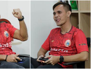 Penggawa Persija Jakarta, Andritany Ardhiyasa dan Rezaldi Hehanussa, ikut memeriahkan acara BOLA Esports Challenge. Berikut beragam aksi dan ekspresi mereka saat bermain FIFA 20.