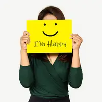 Ilustrasi perempuan pura-pura bahagia/copyrightshutterstock/Doucefleur