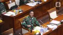 KSAD Jenderal TNI Andika Perkasa bersiap untuk menjalani uji kelayakan dan kepatutan calon Panglima TNI di gedung DPR, Jakarta, Sabtu (6/11/2021). Andika Perkasa diajukan Presiden Joko Widodo sebagai Panglima TNI menggantikan Marsekal Hadi Tjahjanto yang pensiun bulan ini (Liputan6 com/Angga Yuniar)