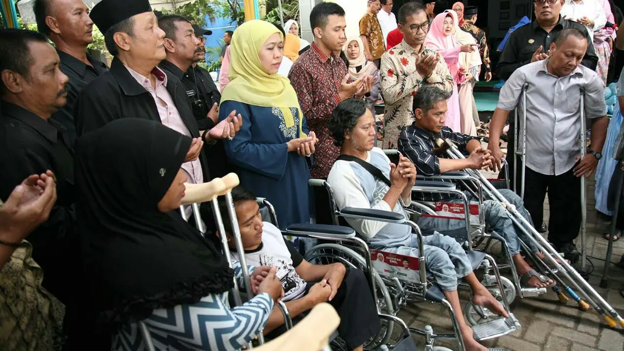 Penyandang Disabilitas Doakan Khofifah Menang Pilkada Jatim