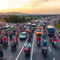 asal usul tradisi mudik lebaran ©Ilustrasi dibuat AI