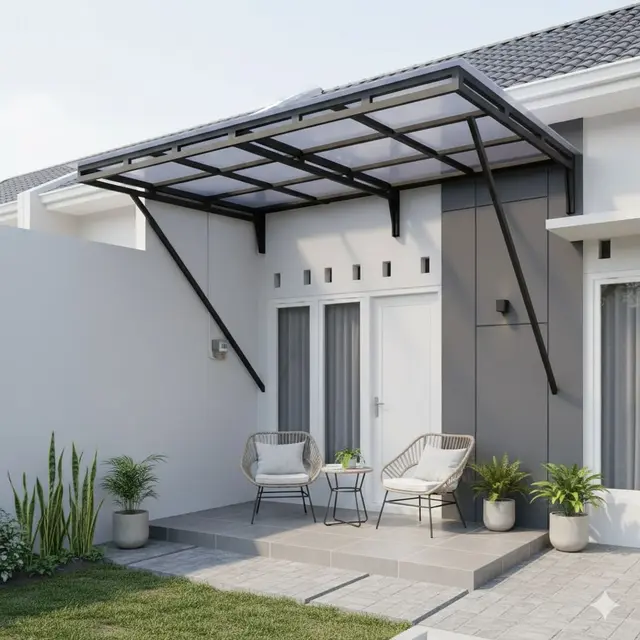 Inspirasi Desain Teras Rumah Tipe 36 Minimalis dengan Kanopi Terbaru 2025