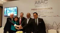 Konferensi pers ABAC pada Jumat (26/4/2019) (Foto:Liputan6.com/Tommy Kurnia Rony)