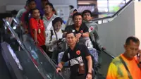 PSM tiba di Bandara Adi Sucipto, Yogyakarta, Sabtu (28/7/2018). (Bola.com/Abdi Satria)