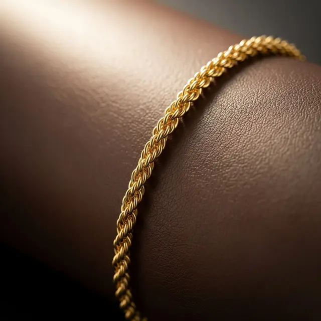 Gelang Emas 4 Gram Tipis Cocok untuk Kulit Sawo Matang