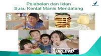 Anjuran BPOM tentang iklan susu kental manis (Screenshot presentasi BPOM Bijak Mengonsumsi Susu Kental Manis (SKM) dan Produk Sejenis)