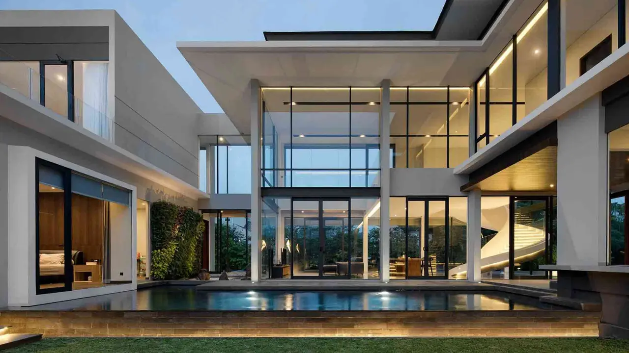 Desain Rumah Minimalis Modern dengan Tangga Putar