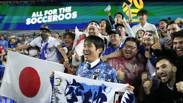 Kegembiraan Pemain Jepang Lolos Piala Dunia 2022