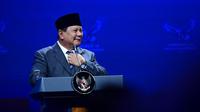 Presiden Prabowo Subianto menyampaikan pidato di acara Kongres VI Partai Demokrat. (Foto: Muchlis Jr - Biro Pers Sekretariat Presiden)