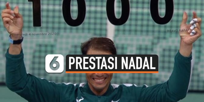 VIDEO: Petenis Rafael Nadal Rayakan 1000 Kali Kemenangan