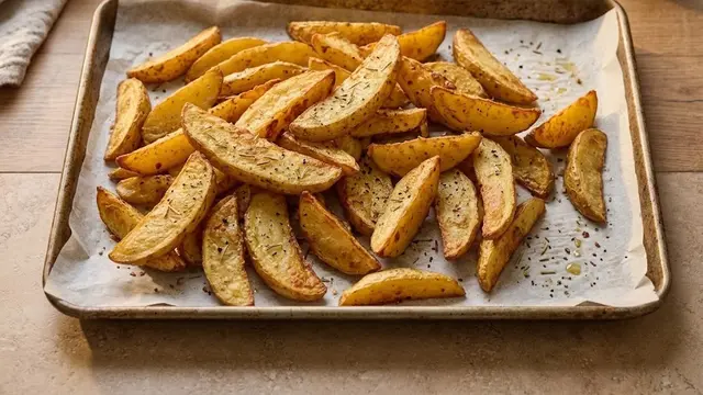 Resep potato wedges dengan saus keju