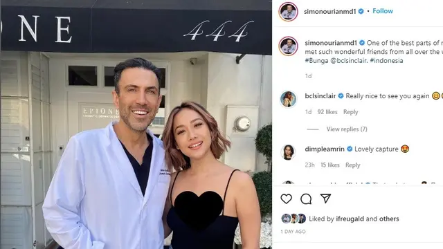 BCL menjalani perawatan wajah dengan dr. Simon Ourian, dokter langganan Kim Kardashian dan Kylie Jenner (Foto: Instagram @simonourianmd1)