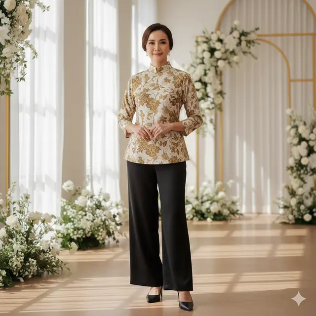 Model Atasan Batik Elegan untuk Kondangan
