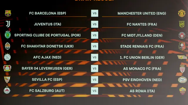Liga Europa - Barcelona - MU - Manchester United - 7 November 2022