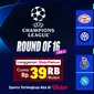 Jadwal Liga Champions babak 16 besar leg 1 pekan kedua. (Sumber: Dok. Vidio.com)