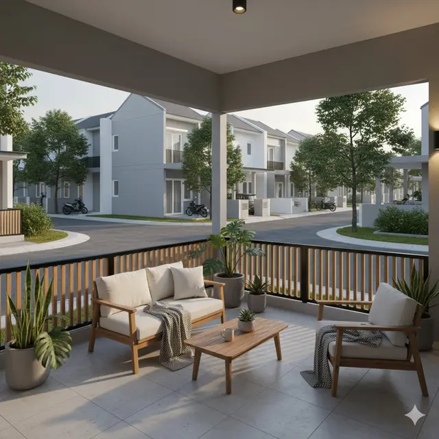 Desain Teras Rumah Hook Estetik