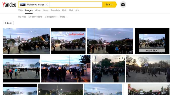 Penelusuran  klaim video penembakan gas air mata tersebut ketika demonstrasi menolak RUU HIP