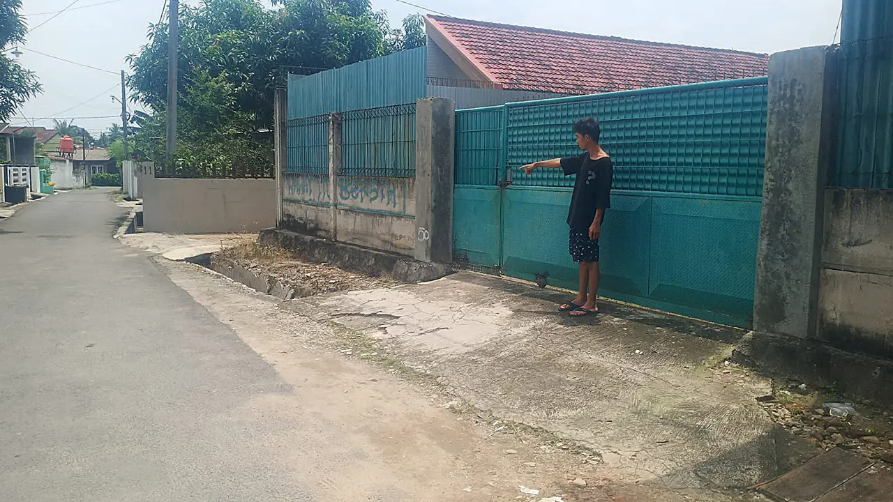 Lokasi pencurian mobil di Lampung. (Liputan6.com/Ardi Munthe)