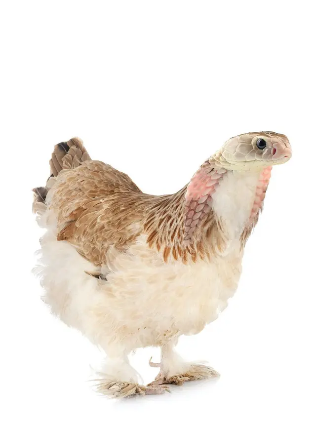 6 Editan Foto Ayam Gabung Hewan Lain Ini Unik Banget, Kocak