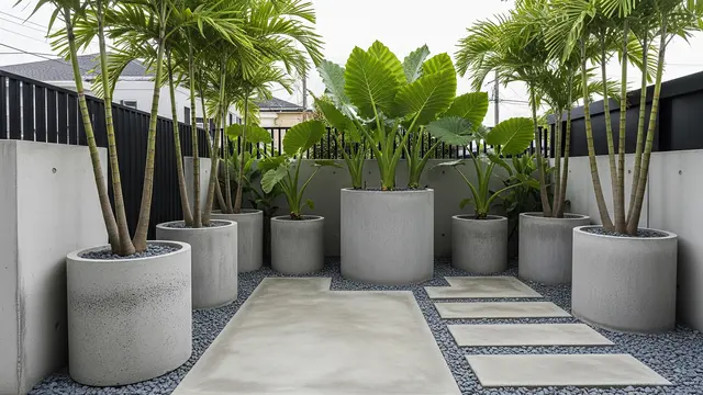 Desain Kebun Depan Rumah Tanpa Rumput