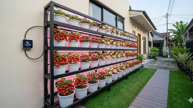 Inspirasi Kebun Buah Mini Sepanjang Tembok Samping Rumah Sempit