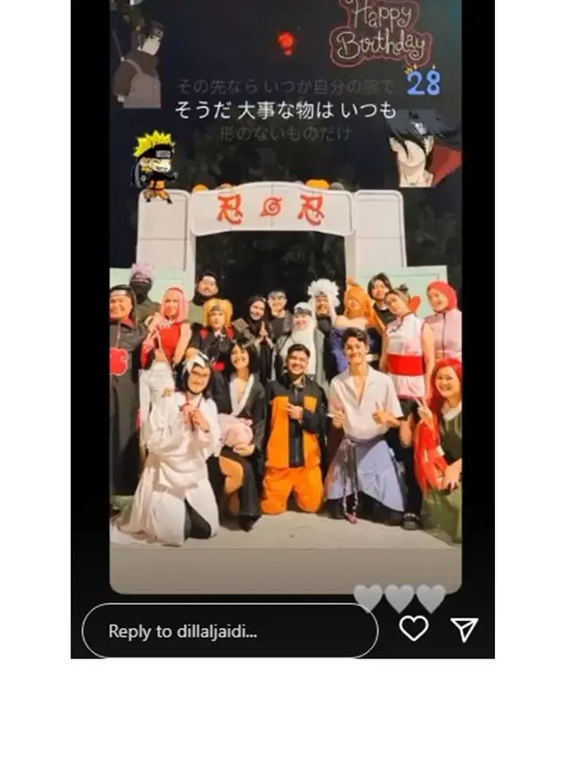 8 Momen Ulang Tahun Fadil Jaidi Bertema Naruto, Seru Banget