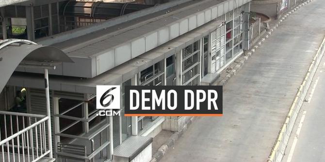 VIDEO: Antisipasi Demo di DPR, Jalur Transjakarta Ditutup