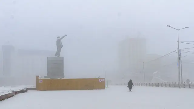 Suhu Ekstrem di Desa Yakutsk, Rusia