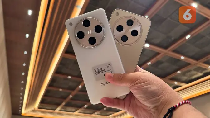 <p>Oppo Find X8 Pro dan Find X8. Liputan6.com/Yuslianson</p>