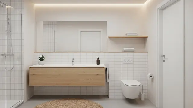 7 Desain Kamar Mandi Kecil tapi Terlihat Luas dengan Trik Interior 2025, Cocok untuk Hunian Minimalis