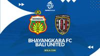 Prediksi Bhayangkra FC Vs Bali United. (Bola.com/Gregah Nurikhsani)