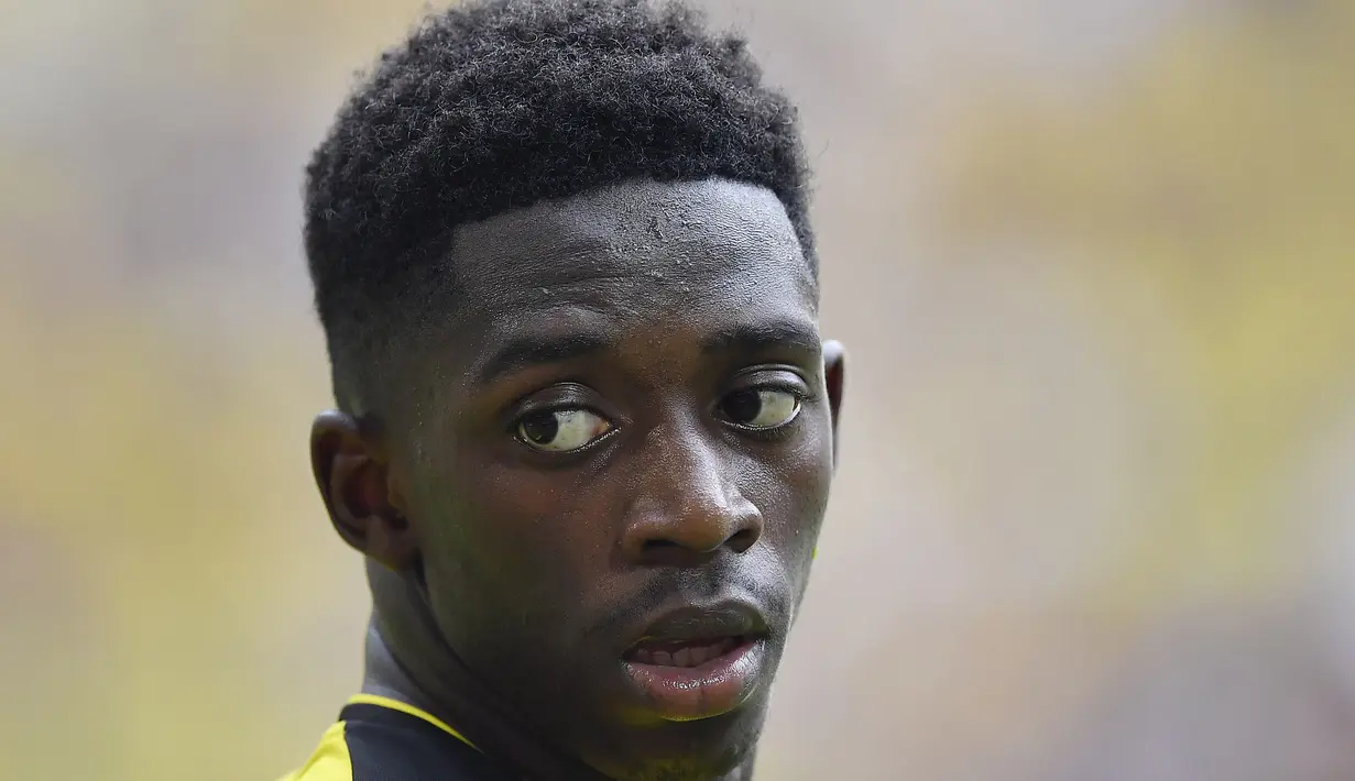 Dembele memiliki kemampuan menyisir dari area sayap, melakukan penetrasi dan punya naluri gol yang tinggi. dan cocok menjadi pelengkap bagi Lionel Messi dan Luis Suarez. (AP/Martin Meissner, file)