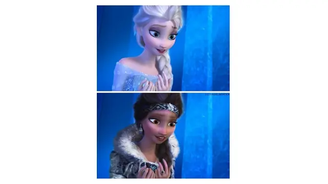 Ilustrasi Princess Disney Jadi Etnis Berbeda