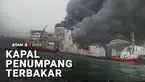 Kapal penumpang Batumandi terbakar di perairan Merak, Banten, saat membawa 420 penumpang. Sebagian penumpang melompat ke laut untuk menyelamatkan diri.