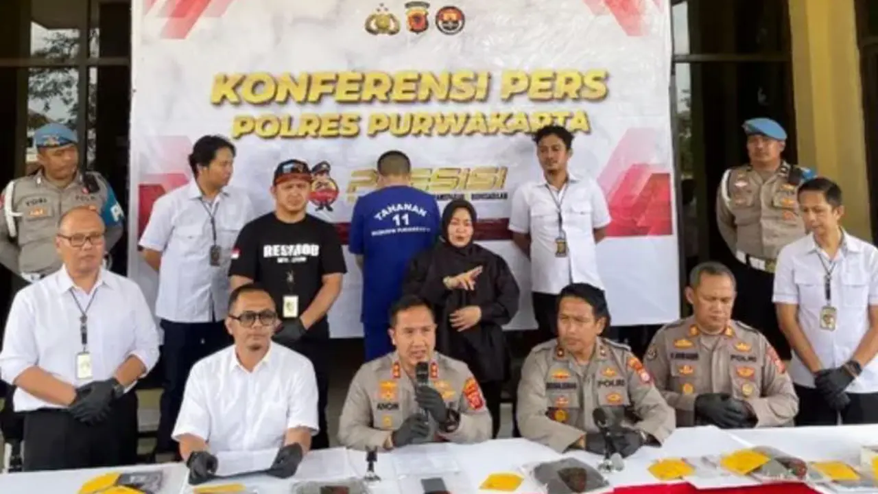 Polisi ringkus mahasiswa di Purwakarta cabuli dan bunuh siswi SMP. (Antara)