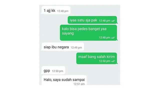 Chat Akrabnya Driver Ojek Online dan Pelanggan Ini Bikin Cengar-cengir