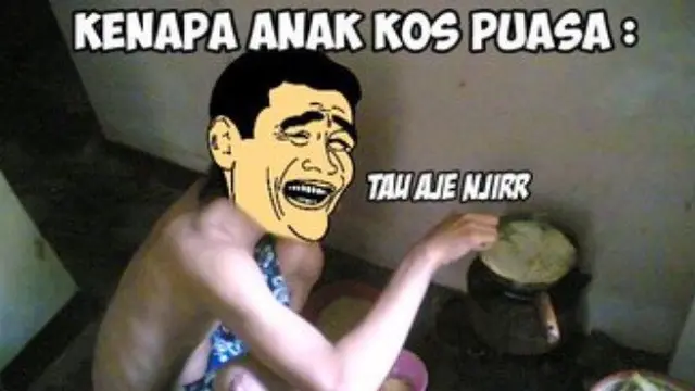 meme puasa anak kost