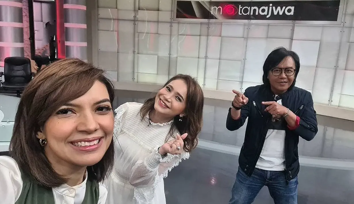 Najwa Shihab bersama Rossa dan Ari Lasso (Foto: Instagram/najwashihab)